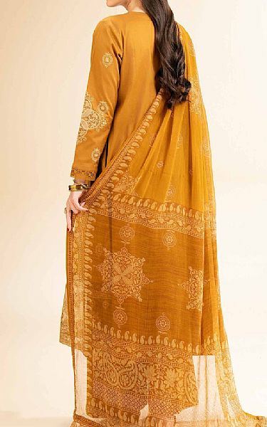 Nishat Dull Orange Cambric Suit | Pakistani Lawn Dress in USA- Image 2
