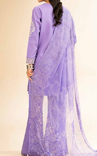 Nishat Lavender Cambric Suit | Pakistani Lawn Dress in USA- Image 2