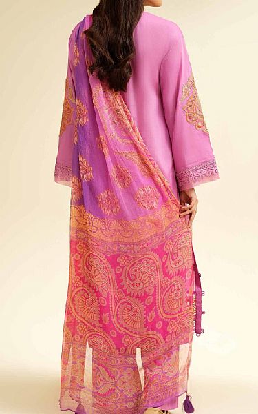 Nishat Pink Cambric Suit | Pakistani Lawn Dress in USA- Image 2