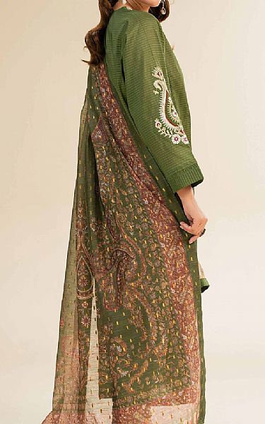 Nishat Green Lawn Suit | Pakistani Lawn Dress in USA- Image 2