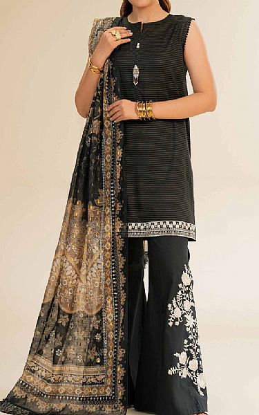Nishat Black Lawn Suit | Pakistani Lawn Dress in USA- Image 1