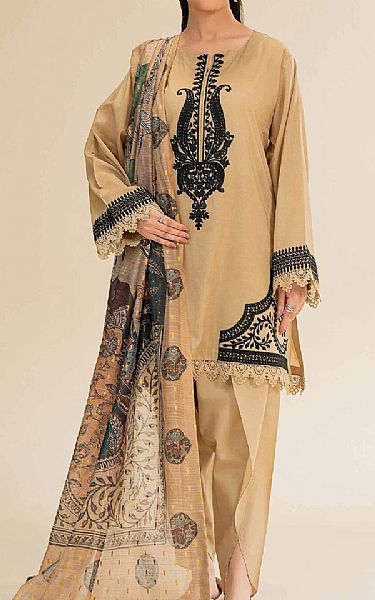 Nishat Fawn Lawn Suit | Pakistani Lawn Dress in USA- Image 1