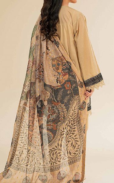Nishat Fawn Lawn Suit | Pakistani Lawn Dress in USA- Image 2