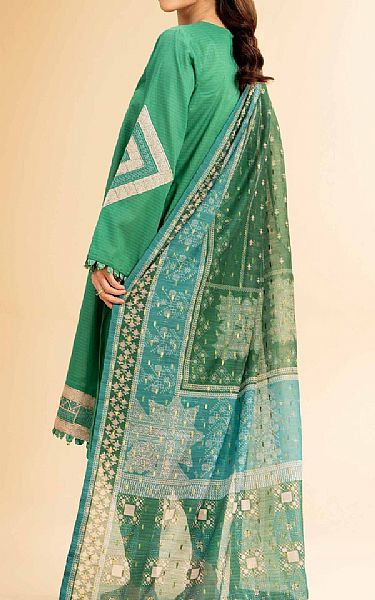 Nishat Green Lawn Suit | Pakistani Lawn Dress in USA- Image 2