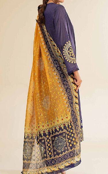 Nishat Purple Lawn Suit | Pakistani Lawn Dress in USA- Image 2