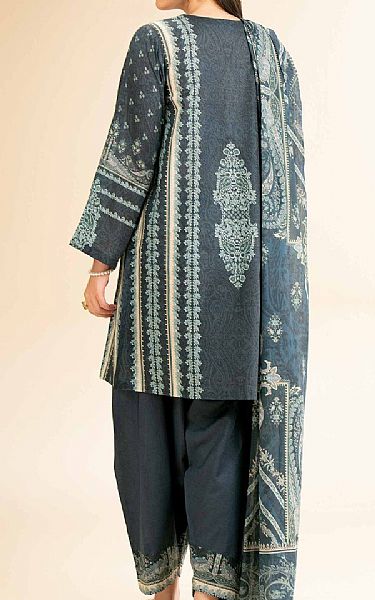 Nishat Charcoal Cambric Suit | Pakistani Lawn Dress in USA- Image 2
