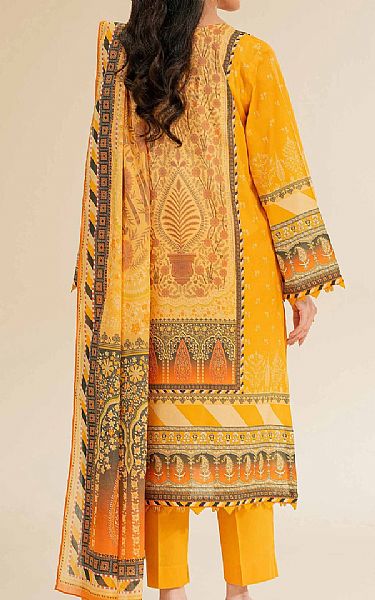 Nishat Mustard Cambric Suit | Pakistani Lawn Dress in USA- Image 2
