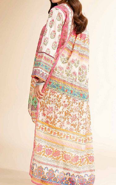 Nishat Off White Cambric Suit | Pakistani Lawn Dress in USA- Image 2