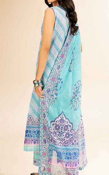 Nishat Aqua Cambric Suit | Pakistani Lawn Dress in USA- Image 2