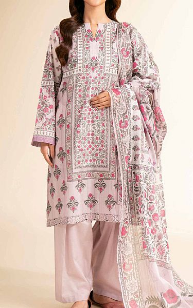 Nishat Light Pink Cambric Suit | Pakistani Lawn Dress in USA- Image 1