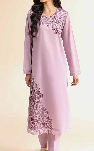 Nishat Lilac Dobby Suit (2 pcs) | Pakistani Winter Dresses in USA- Image 1