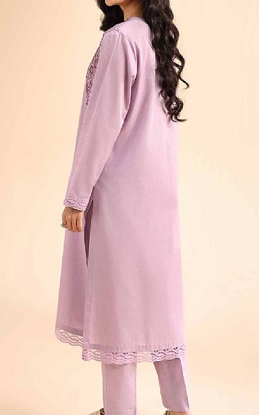 Nishat Lilac Dobby Suit (2 pcs) | Pakistani Winter Dresses in USA- Image 2