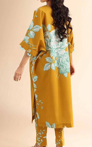 Nishat Mustard Cambric Suit (2 pcs) | Pakistani Lawn Dress in USA- Image 2