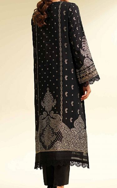Nishat Black Jacquard Suit (2 pcs) | Pakistani Lawn Dress in USA- Image 2