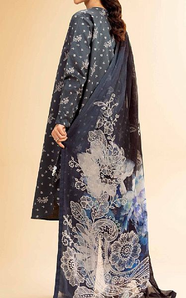 Nishat Storm Grey Cambric Suit (2 pcs) | Pakistani Lawn Dress in USA- Image 2