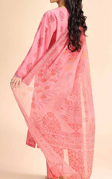 Nishat Flamingo Pink Cambric Suit (2 pcs) | Pakistani Lawn Dress in USA- Image 2