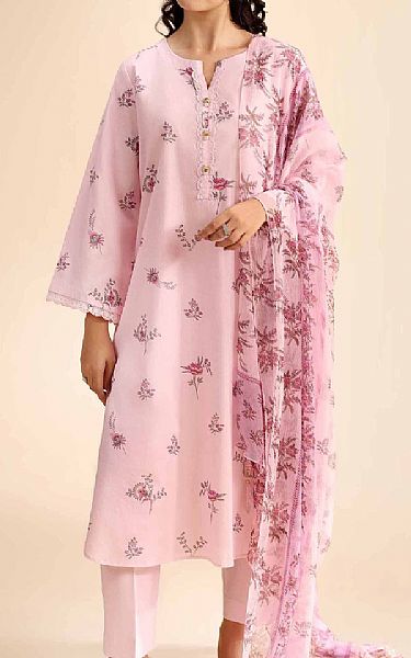 Nishat Pale Pink Cambric Suit (2 pcs) | Pakistani Lawn Dress in USA- Image 1