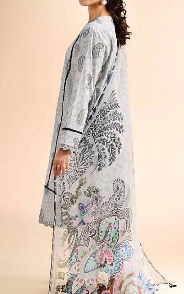 Nishat Light Grey Cambric Suit (2 pcs) | Pakistani Lawn Dress in USA- Image 2