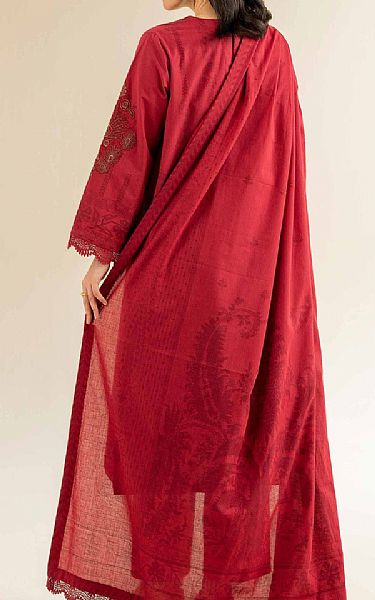 Nishat Vivid Burgundy Jacquard Suit | Pakistani Lawn Dress in USA- Image 2