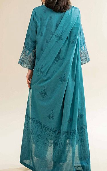 Nishat Teal Jacquard Suit | Pakistani Lawn Dress in USA- Image 2