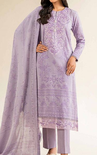 Nishat Lilac Jacquard Suit | Pakistani Lawn Dress in USA- Image 1