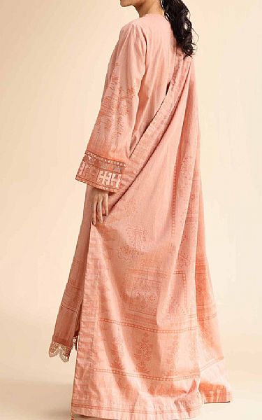 Nishat Peach Jacquard Suit | Pakistani Lawn Dress in USA- Image 2