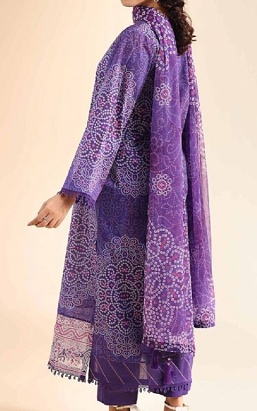 Nishat Purple Cambric Suit | Pakistani Lawn Dress in USA- Image 2