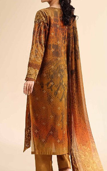 Nishat Ruddy Brown Cambric Suit | Pakistani Lawn Dress in USA- Image 2