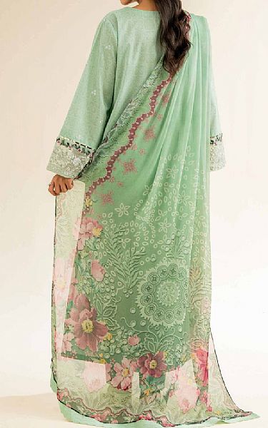 Nishat Pixie Green Cambric Suit | Pakistani Lawn Dress in USA- Image 2