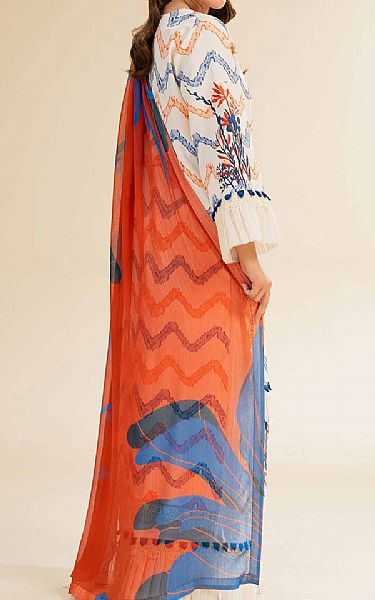 Nishat Off White Jacquard Suit | Pakistani Lawn Dress in USA- Image 2