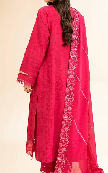 Nishat Cerise Pink Cotton Suit | Pakistani Lawn Dress in USA- Image 2
