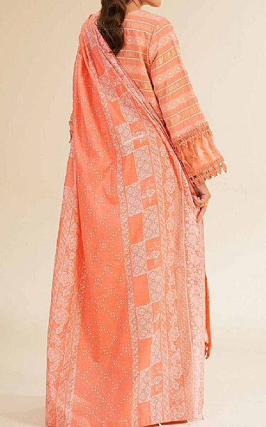 Nishat Coral Jacquard Suit | Pakistani Lawn Dress in USA- Image 2