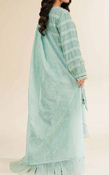 Nishat Mint Green Jacquard Suit | Pakistani Lawn Dress in USA- Image 2