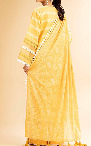 Nishat Yellow Jacquard Suit | Pakistani Lawn Dress in USA- Image 2