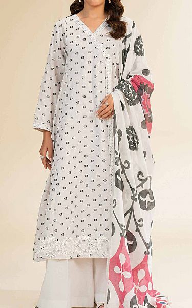 Nishat Grey Jacquard Suit | Pakistani Lawn Dress in USA- Image 1
