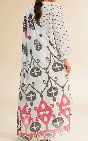 Nishat Grey Jacquard Suit | Pakistani Lawn Dress in USA- Image 2
