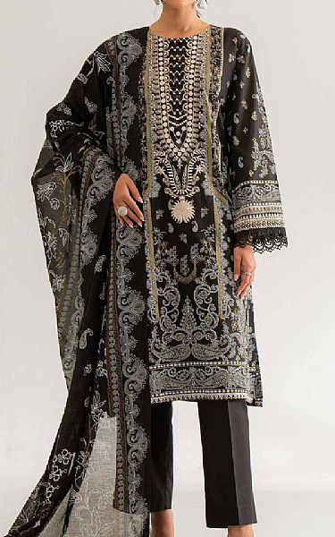 Nishat Black Cambric Suit | Pakistani Lawn Dress in USA- Image 1