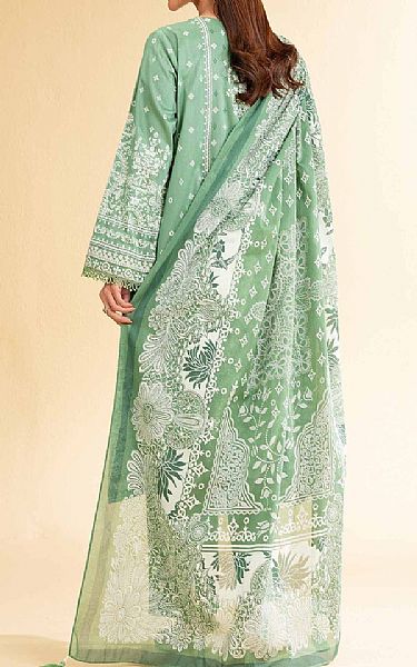 Nishat Mint Green Cambric Suit | Pakistani Lawn Dress in USA- Image 2