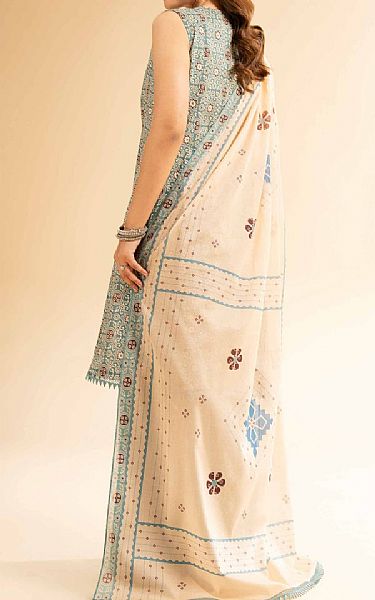 Nishat Green/Peach Lawn Suit (2 pcs) | Pakistani Lawn Dress in USA- Image 2
