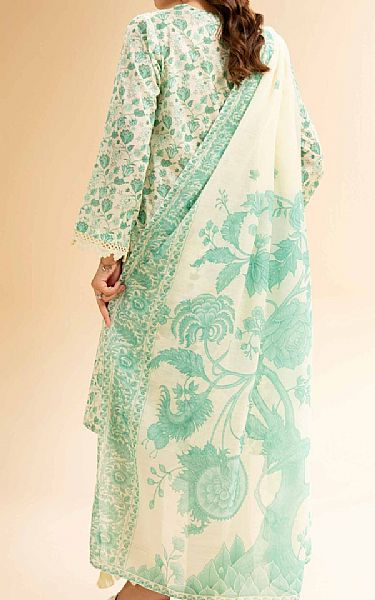 Nishat Light Green/Off White Lawn Suit (2 pcs) | Pakistani Lawn Dress in USA- Image 2