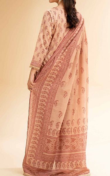 Nishat Peach Lawn Suit (2 pcs) | Pakistani Lawn Dress in USA- Image 2