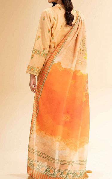 Nishat Peach Lawn Suit (2 pcs) | Pakistani Lawn Dress in USA- Image 2