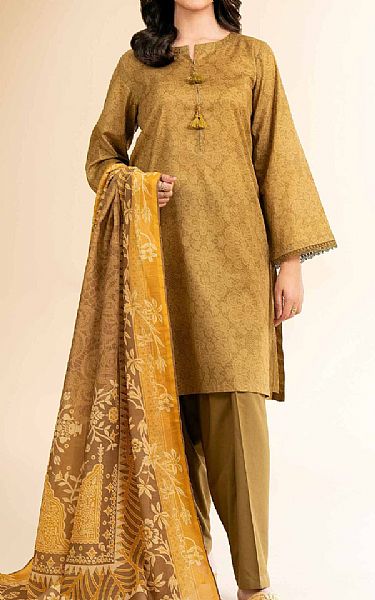Nishat Harvest Gold Lawn Suit (2 pcs) | Pakistani Lawn Dress in USA- Image 1