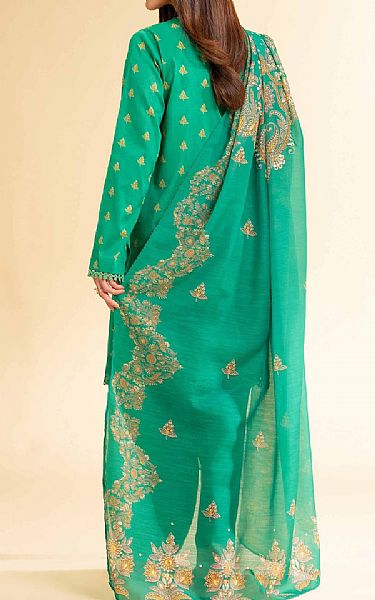 Nishat Green Lawn Suit (2 pcs) | Pakistani Lawn Dress in USA- Image 2