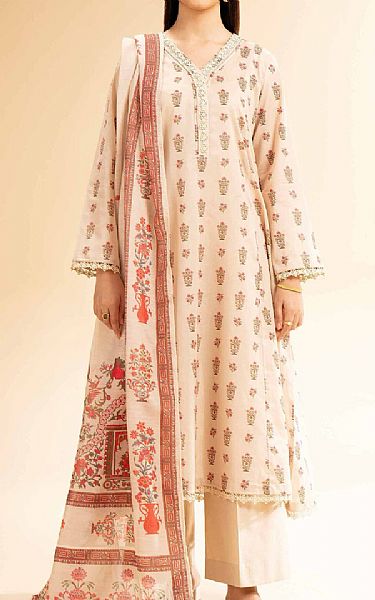 Nishat Ivory Lawn Suit (2 pcs) | Pakistani Lawn Dress in USA- Image 1