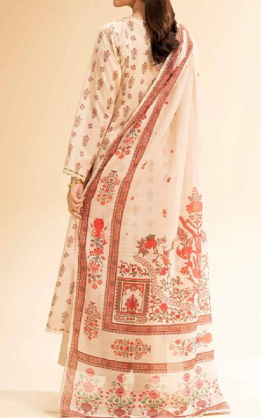 Nishat Ivory Lawn Suit (2 pcs) | Pakistani Lawn Dress in USA- Image 2