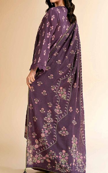 Nishat Plum Purple Lawn Suit (2 pcs) | Pakistani Lawn Dress in USA- Image 2