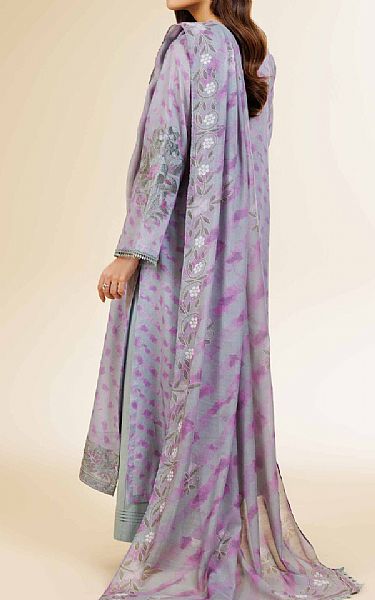 Nishat Grey/Lilac Lawn Suit (2 pcs) | Pakistani Lawn Dress in USA- Image 2