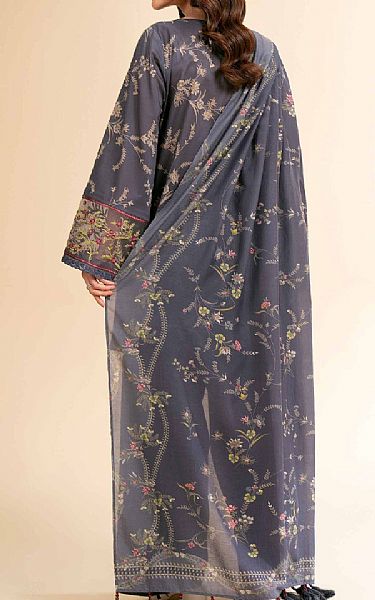 Nishat Storm Grey Lawn Suit (2 pcs) | Pakistani Lawn Dress in USA- Image 2