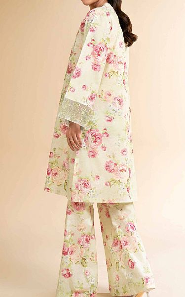Nishat Off White Cambric Suit (2 pcs) | Pakistani Lawn Dress in USA- Image 2